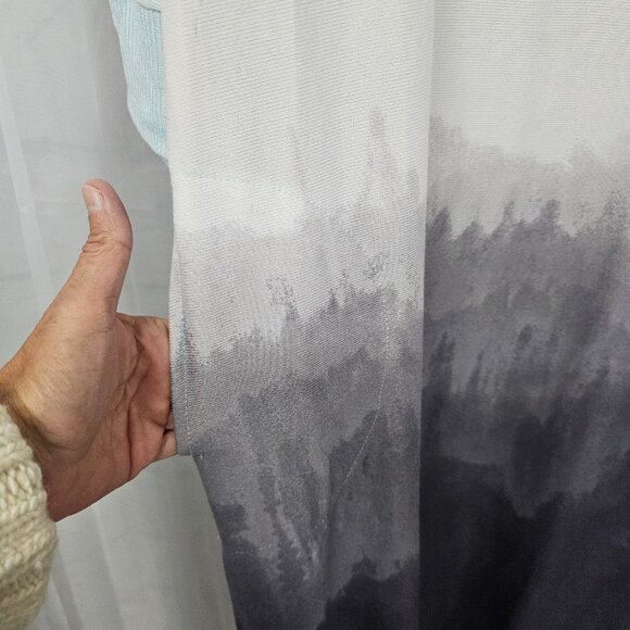 Secret Treasures Nightgown Blue Mountain Scene Winter Cozy Midi M - Picture 6 of 10